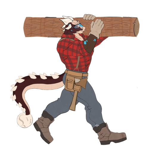 Viktor as a lumberjack by coffeerelated
