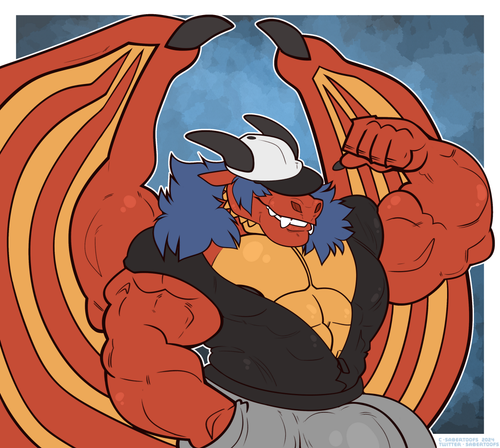 Sebin flexing by sabertoofs
